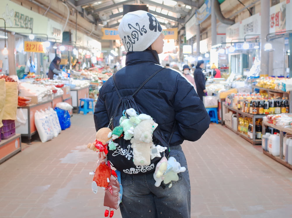 [TOMORROW CLOVER] HOPE COURAGE LOVE String Bag TOMORROW CLOVER  DKshop