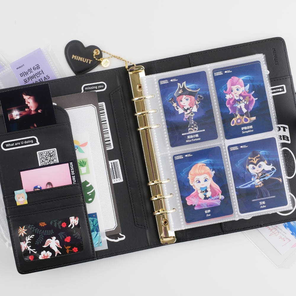 MINUIT Macaron 6-Hole Photo Card Binder Collect Book MINUIT  DKshop