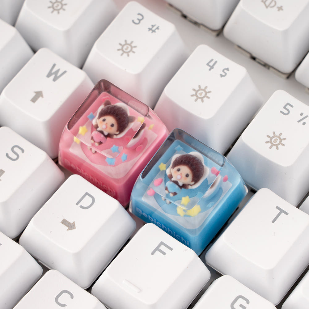 ROYCHE Monchhichi Bebichhichi Resin Keycap (4 Types) ROYCHE  DKshop