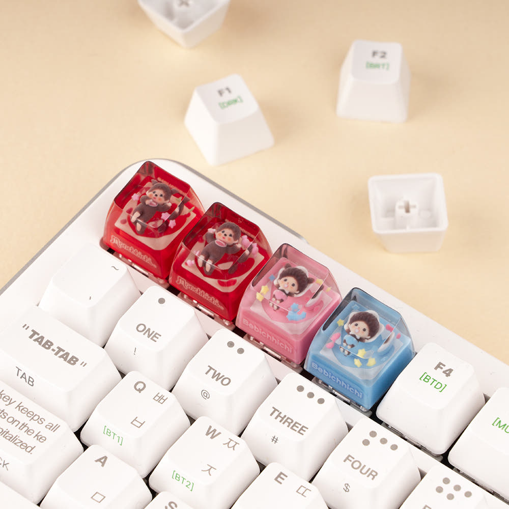 ROYCHE Monchhichi Bebichhichi Resin Keycap (4 Types) ROYCHE  DKshop