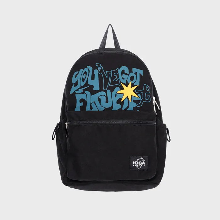 IUGAMAKARAS Printed Twill Pocket Backpack IUGAMAKARAS  DKshop