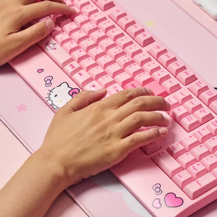 [DIGITAL VENTUS] HELLO KITTY Wireless Keyboard & Mouse Combo Set with Palm Rest DIGITAL VENTUS  DKshop