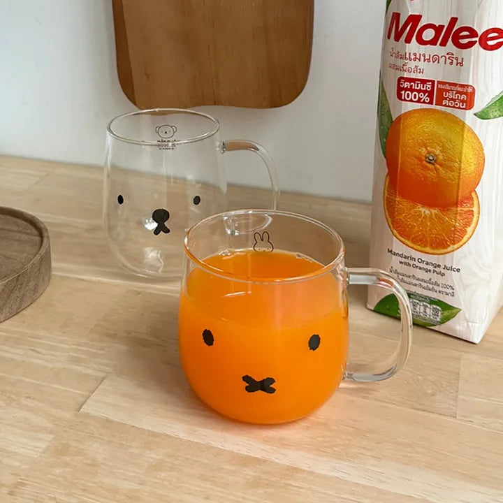 EJIRY Miffy & Boris Heat-Resistant Glass Mug Set 380ml * 2ea EJIRY  DKshop