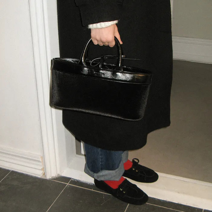 SOMEWHERE BUTTER. Velvet Half Dear Tote Bag