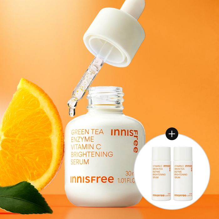 Innisfree VITAMIN C GREEN TEA ENZYME BRIGHTENING SERUM 30ml (+20ml +PAD 10 Sheets) innisfree  DKshop