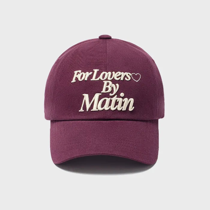 Matin Kim FOR LOVERS LOGO POINT BALL CAP Matin Kim  DKshop