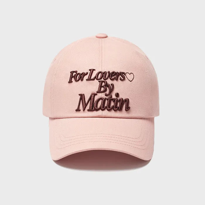 Matin Kim FOR LOVERS LOGO POINT BALL CAP Matin Kim  DKshop