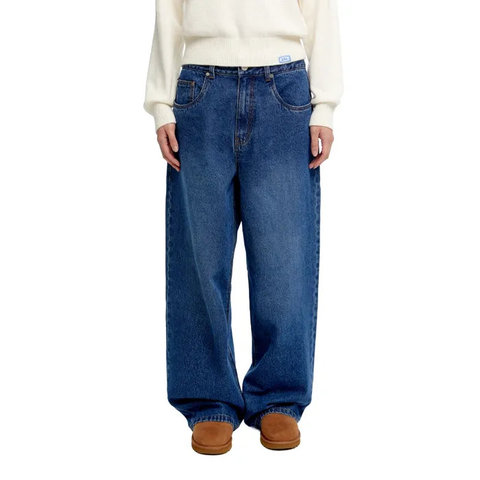 ERA WOMEN ERA WIDE FIT DENIM PANTS (BLACKPINK JENNIE WEAR) ERA  DKshop