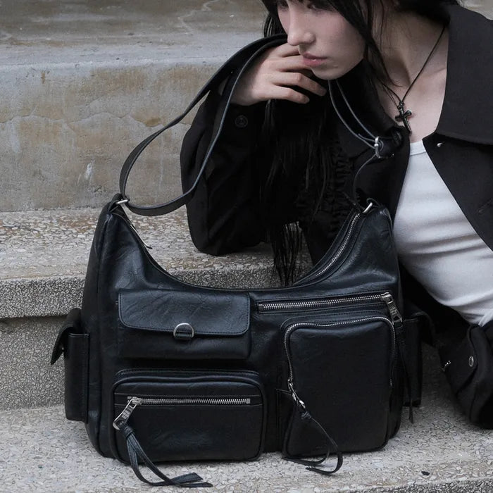 IUGAMAKARAS Multi Pocket Leather Bag IUGAMAKARAS  DKshop