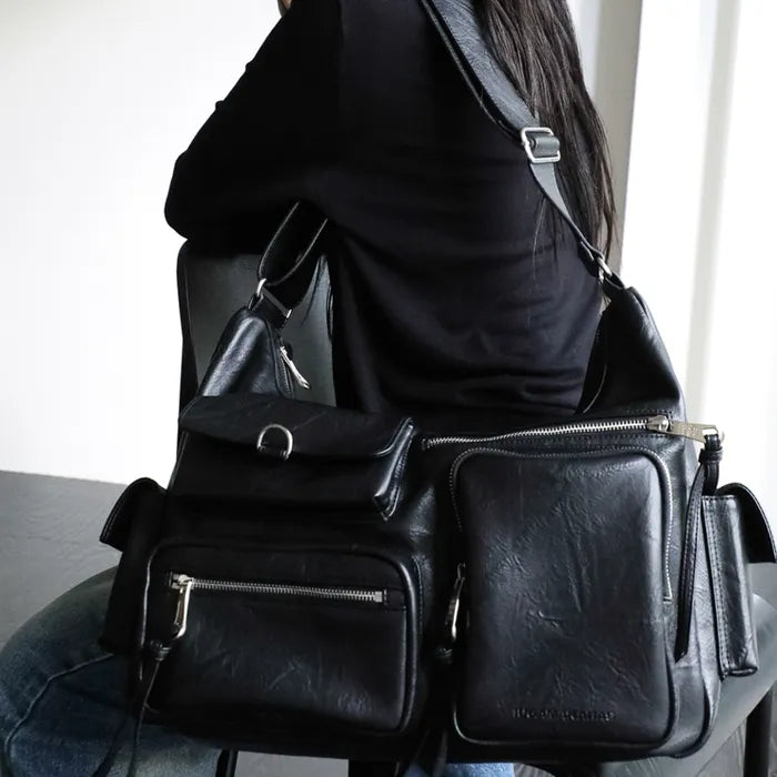 IUGAMAKARAS Multi Pocket Leather Bag IUGAMAKARAS  DKshop