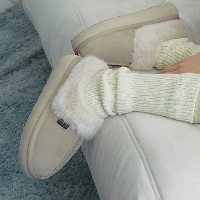 [Rockfish Weatherwear] CLOUDY FLATFORM FUR MULES Rockfish Weatherwear  DKshop