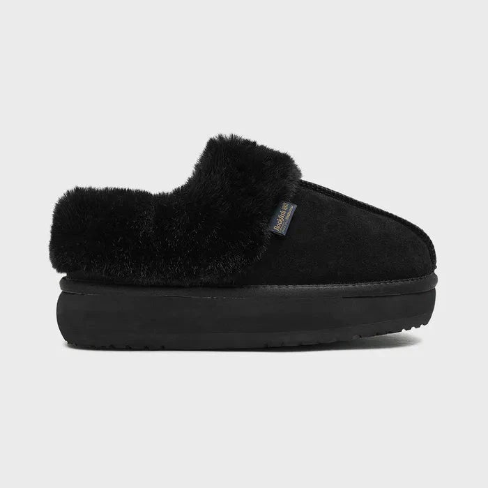[Rockfish Weatherwear] CLOUDY FLATFORM FUR MULES Rockfish Weatherwear  DKshop