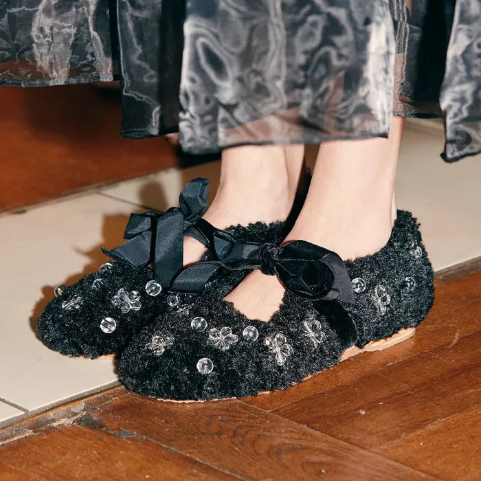 [Rockfish Weatherwear X SUSAN FANG] FURRY MARYJANES