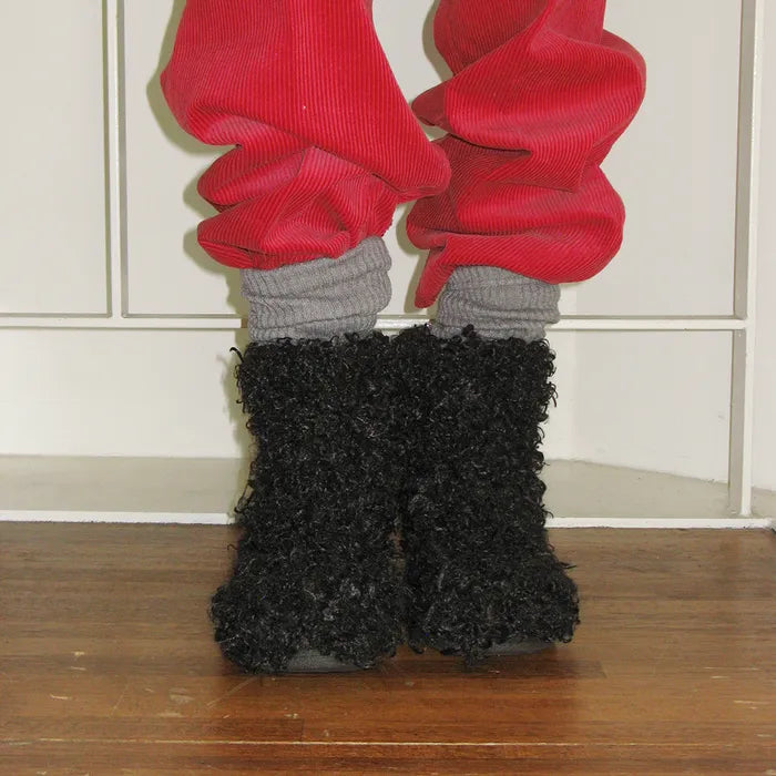FOGGY MOODY Poodle 0037. Fur Boots FOGGY MOODY  DKshop