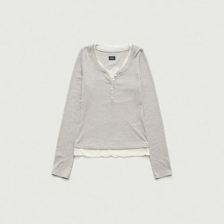 the Barnnet Aimee Slim Layered T-shirt (IVE YUJIN Wear) the Barnnet  DKshop