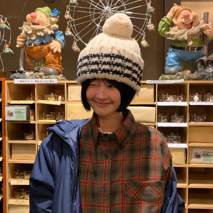 the Barnnet Pompom Ribbed-Knit Beanie the Barnnet  DKshop