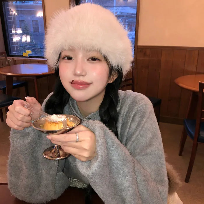 the Barnnet Marron Faux Fur Hat the Barnnet  DKshop