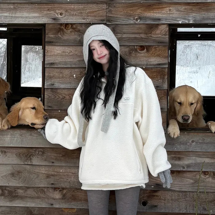 the Barnnet Lappy Fleece Half-Snap Pullover