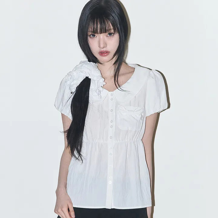 ILLIGO Poming Ribbon Puff Blouse 3 colors ILLIGO  DKshop