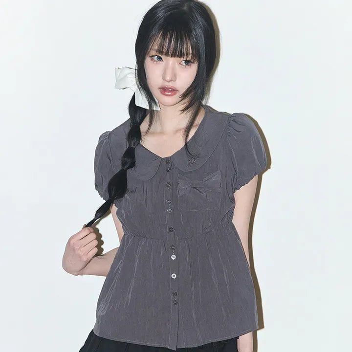 ILLIGO Poming Ribbon Puff Blouse 3 colors ILLIGO  DKshop