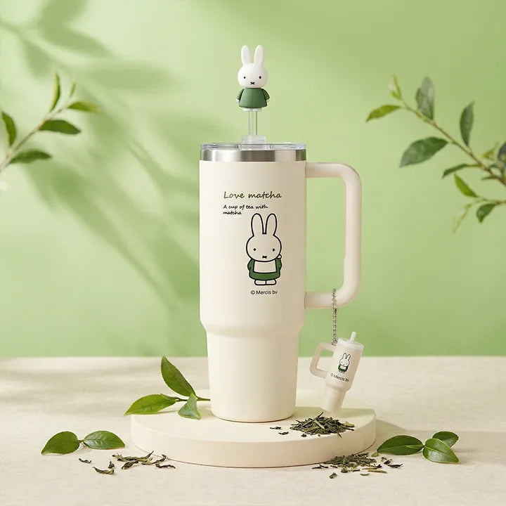 Bo Friends Miffy Matcha Series Stainless Tumbler 887ml + Keychain + Straw Cap Bo Friends  DKshop