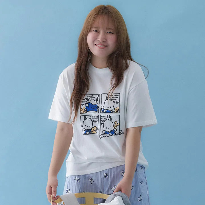 SOMEWHEREBUTTER Pochacco Over-Fit Top SOMEWHEREBUTTER  DKshop