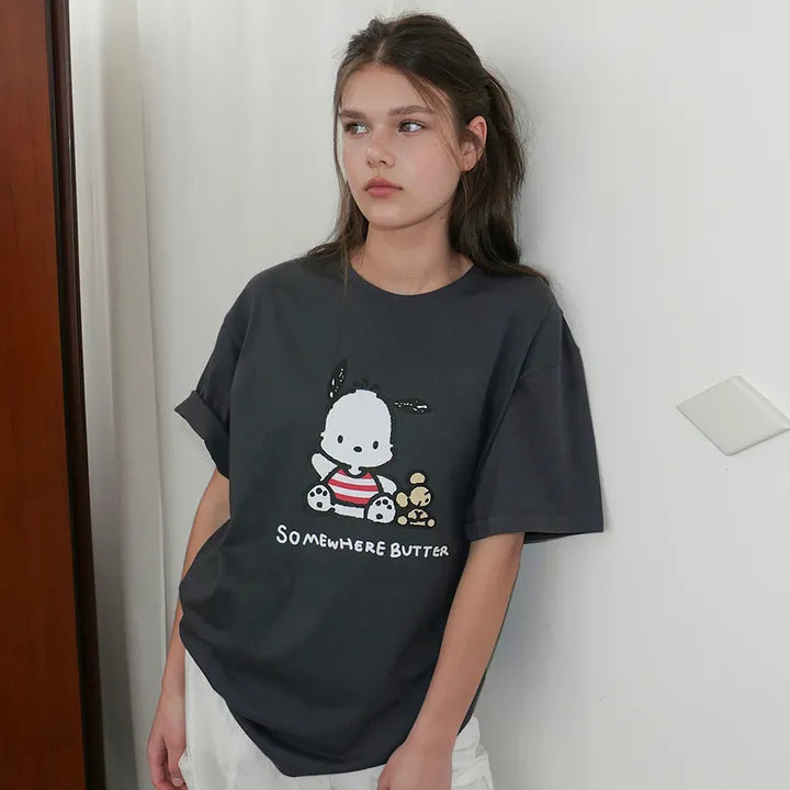 SOMEWHEREBUTTER Pochacco Over-Fit Top SOMEWHEREBUTTER  DKshop