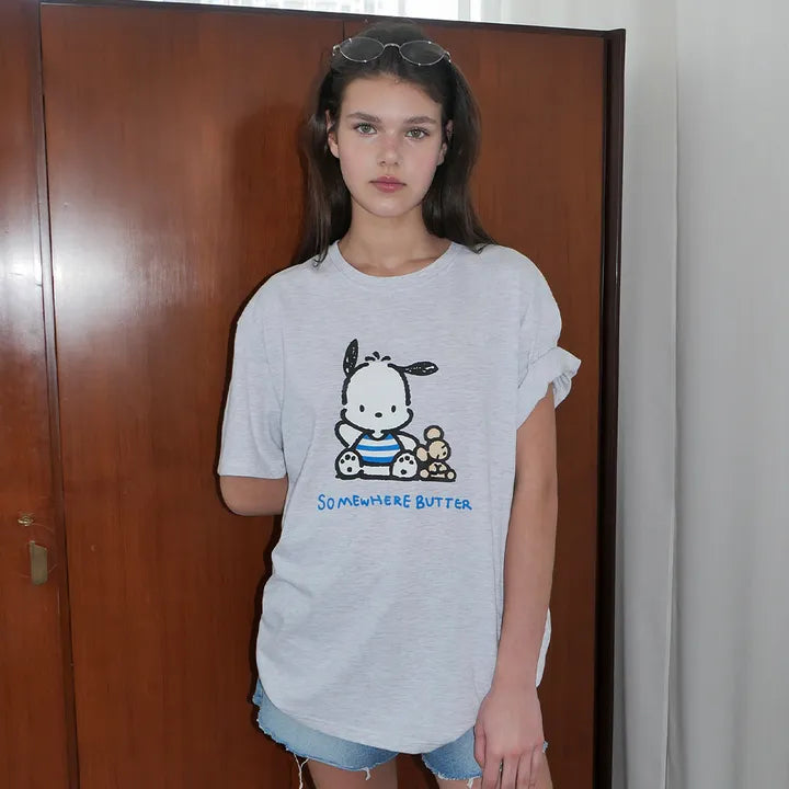 SOMEWHEREBUTTER Pochacco Over-Fit Top SOMEWHEREBUTTER  DKshop