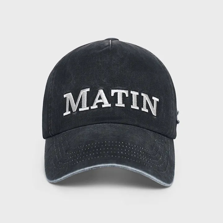 [MATIN KIM] Matin Flat Crown Ball Cap (Stray Kids Lee Know wear) Matin Kim  DKshop