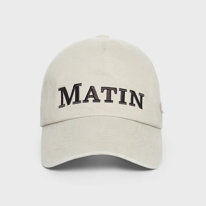 [MATIN KIM] Matin Flat Crown Ball Cap (Stray Kids Lee Know wear) Matin Kim  DKshop