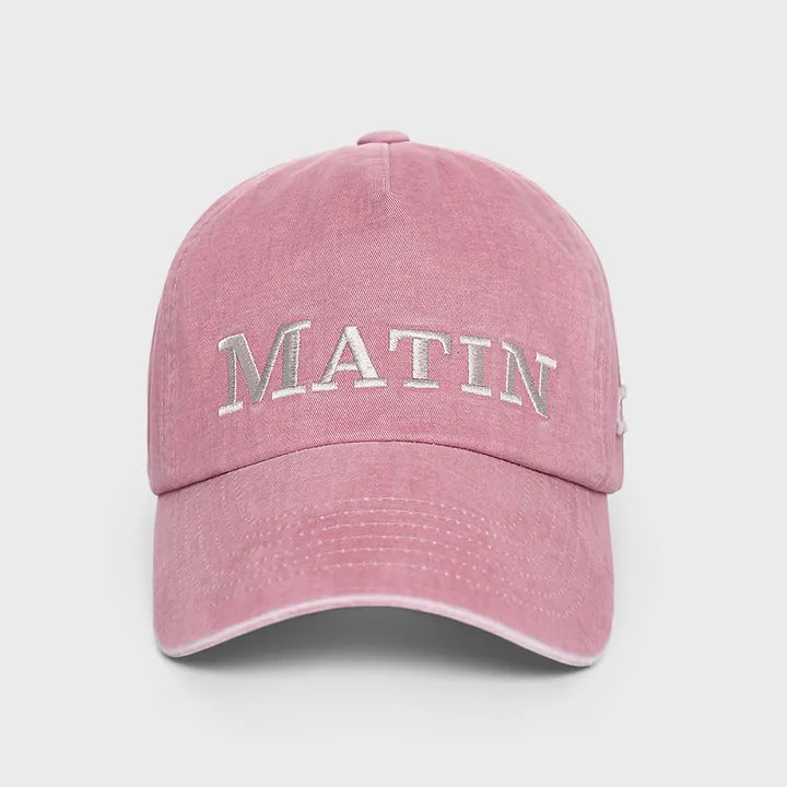 [MATIN KIM] Matin Flat Crown Ball Cap (Stray Kids Lee Know wear) Matin Kim  DKshop