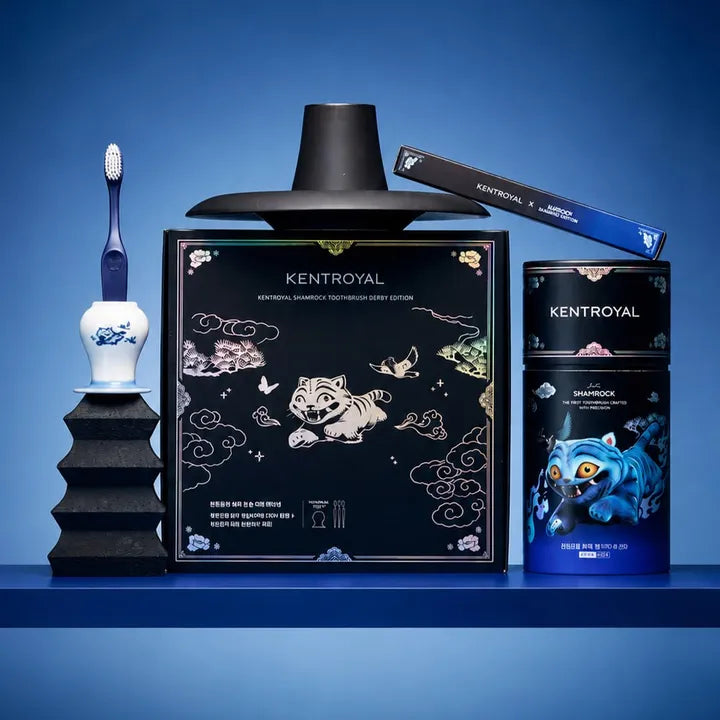 [KENTROYAL X K-POP DEMON HUNTERS] Shamrock Toothbrush Medium 250 Gift Set KENTROYAL  DKshop