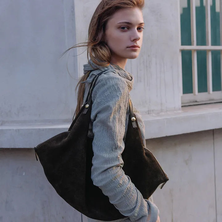 LOEUVRE Bise Hobo Medium Bag (suede ver.) LOEUVRE  DKshop