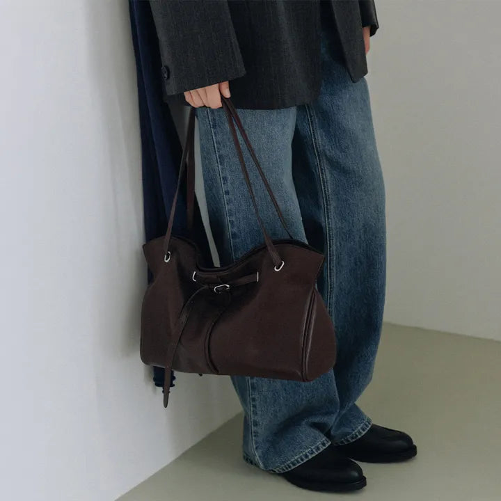 LOEUVREPlie Shoulder Mediuml Bag LOEUVRE  DKshop