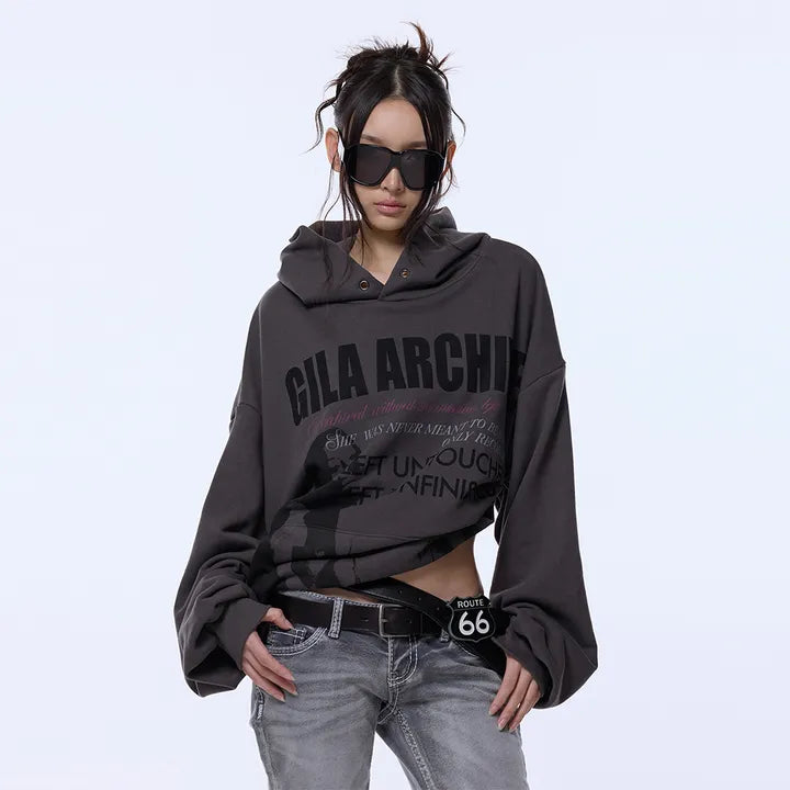 [Gila Archive] TWICE GIRL Oversized Hoodie (izna Mai wear) Gila Archive  DKshop