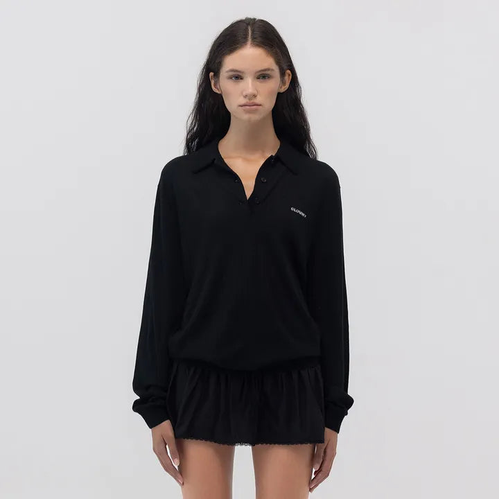 [GLONY] Nest Polo Mini Dress Wine (MEOVV Anna wear) GLONY  DKshop