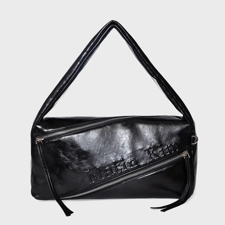 [Matin Kim] PADDED DIAGONAL ZIPPER BAG Matin Kim  DKshop