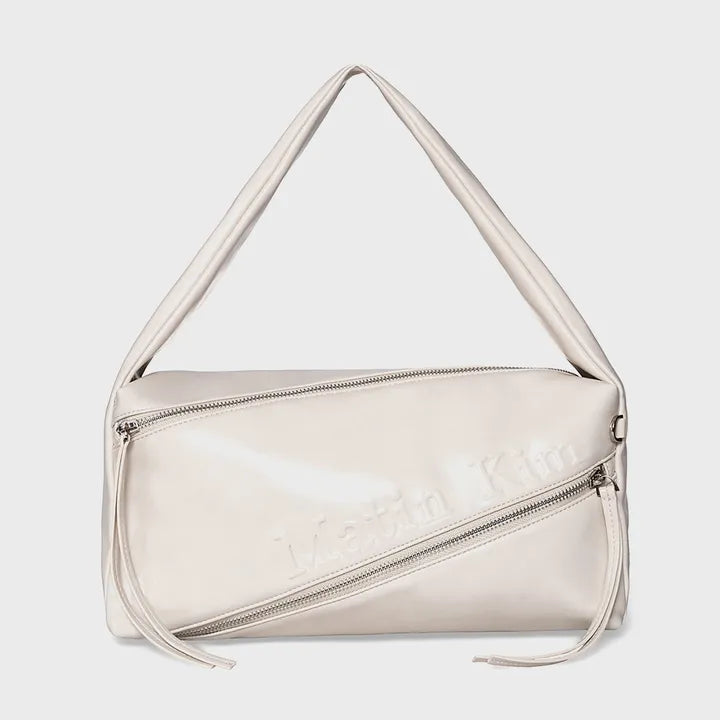 [Matin Kim] PADDED DIAGONAL ZIPPER BAG Matin Kim  DKshop