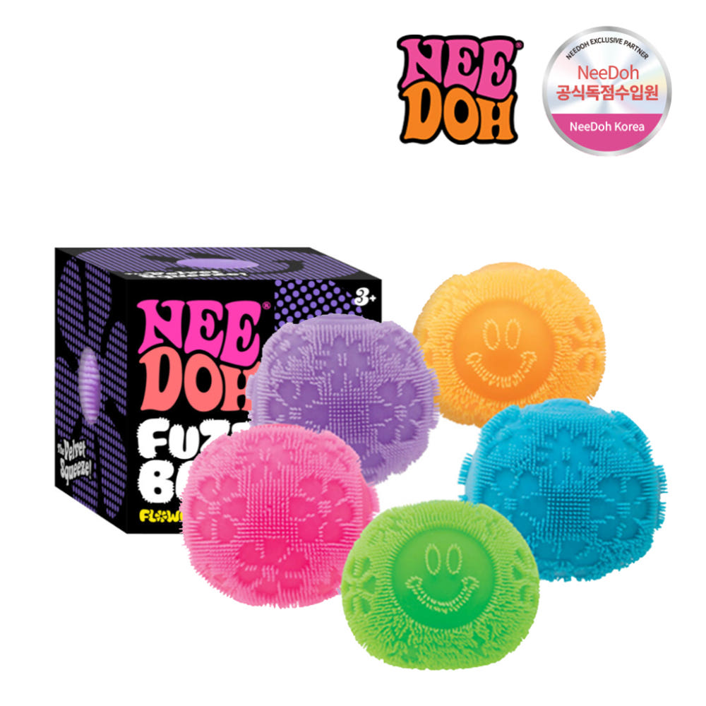 Needoh Fuzz Flower Stress Ball Squishy Needoh  DKshop