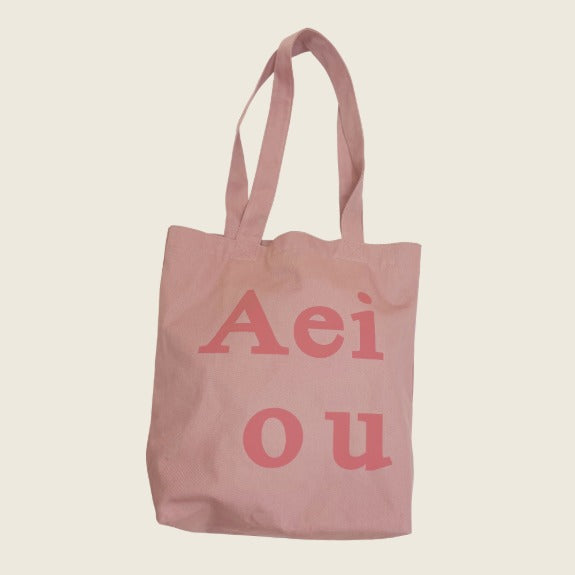 Aeiou Logo Bag (Cotton 100%) Rosy Brown Aeiou  DKshop