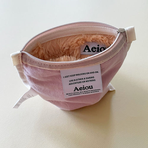 Aeiou Basic Pouch (M size) Fur Brown Sugar Aeiou  DKshop