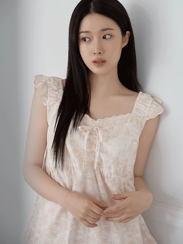 JUUNEEDU J'eu Arte Lace Sleeveless Pajama Set – 4 Colors JUUNEEDU  DKshop