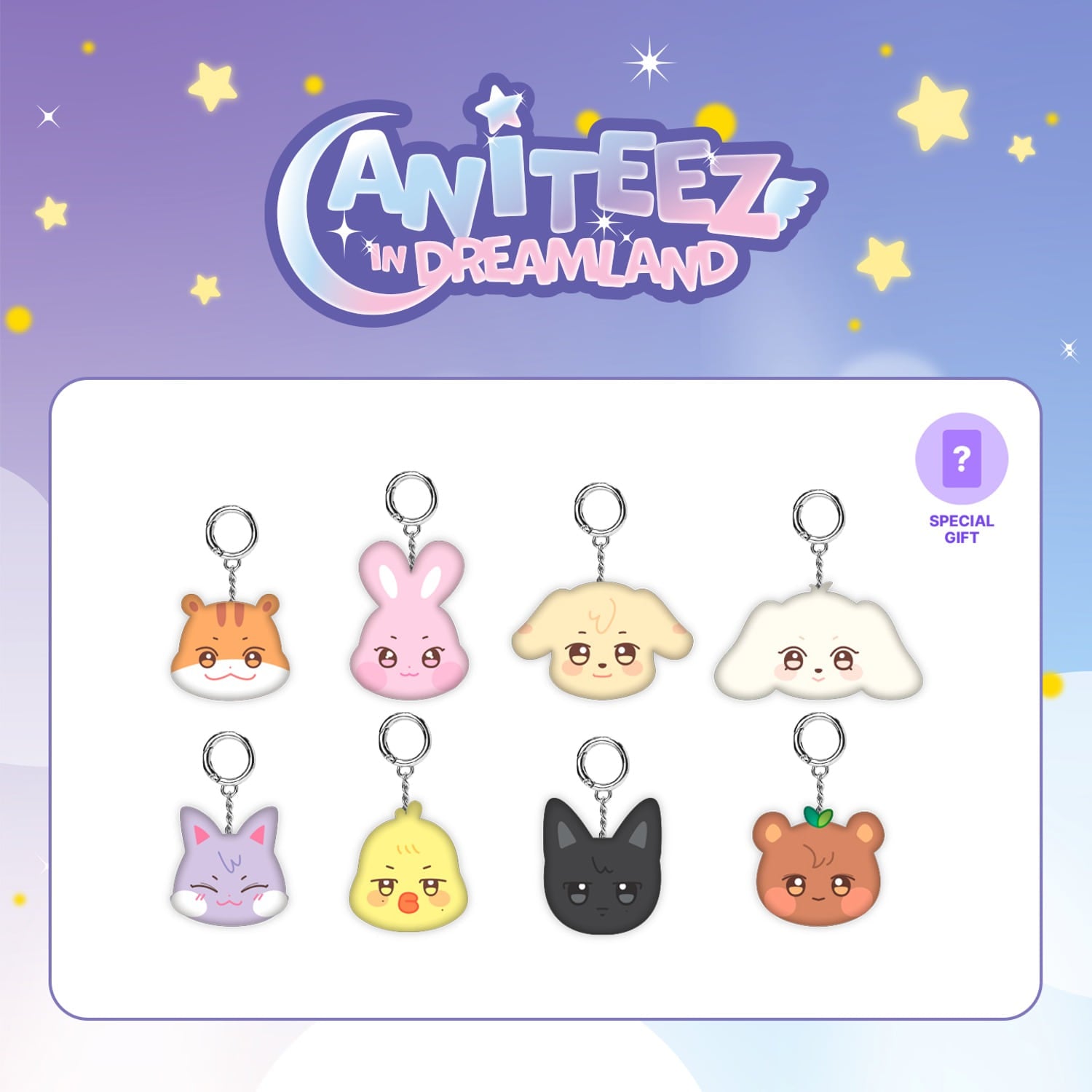 ATEEZ - [ANITEEZ IN DREAMLAND] MINI FACE KEYRING