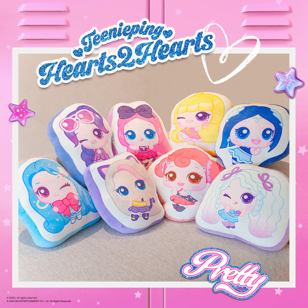 ROYCHE Hearts2Hearts X Teenieping Cushion BLACKPINK  DKshop