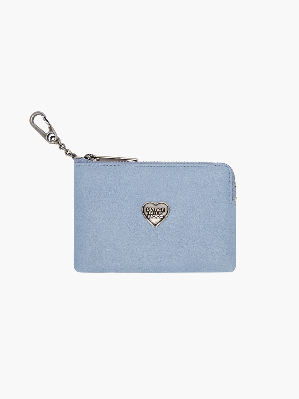 MARGESHERWOOD HEART ZIPPER WALLET_SILVER LOGO MARGESHERWOOD  DKshop
