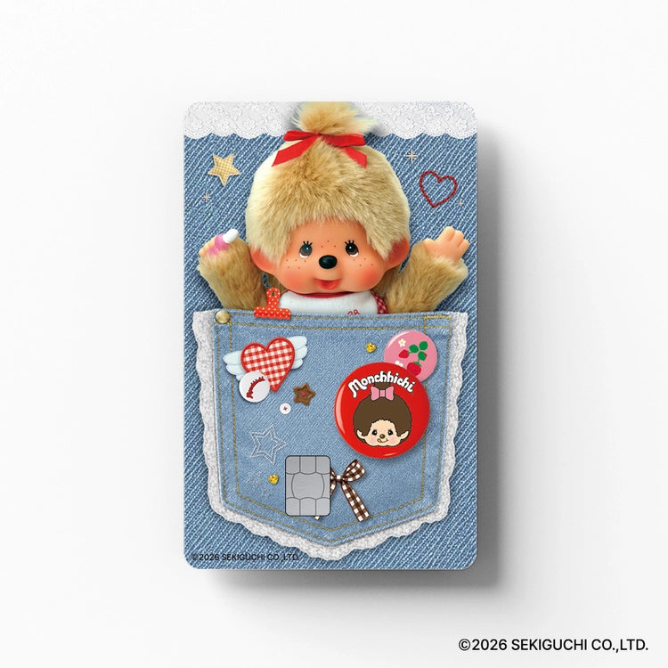 [Gosty X Monchhichi] Card Covers Stickers 12 types Gosty  DKshop