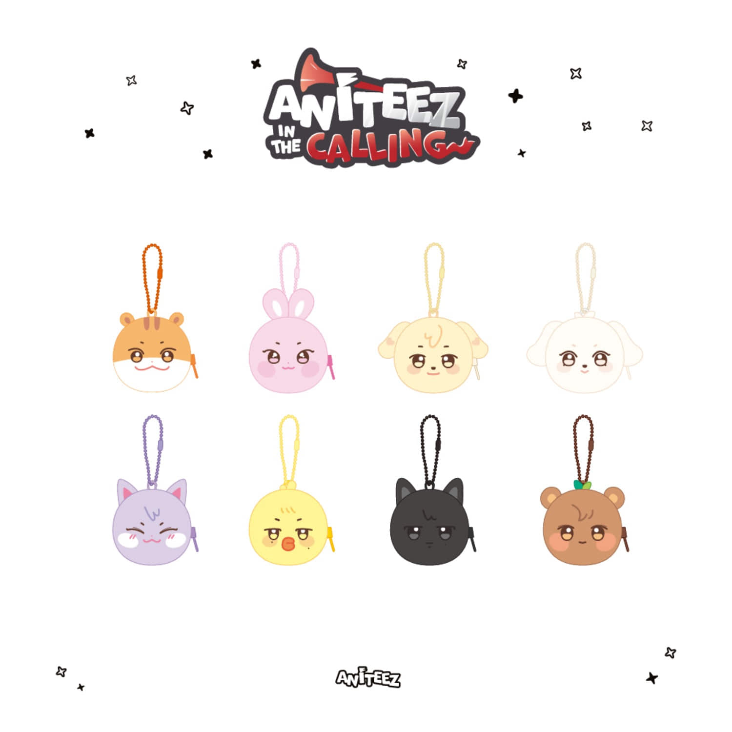 [PRE-ORDER] ATEEZ - [ANITEEZ IN THE CALLING] BACKPACK POUCH KEYRING ATEEZ  DKshop