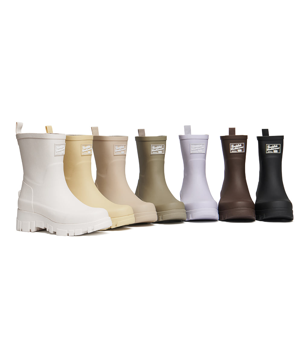[Rockfish Weatherwear] FLATFORM RAIN BOOTS MIDDLE Rockfish Weatherwear  DKshop