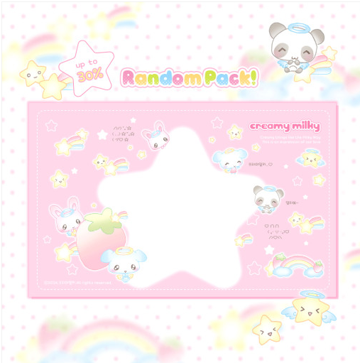 [DUDUMOON] Creamy milky Sticker Random Pack