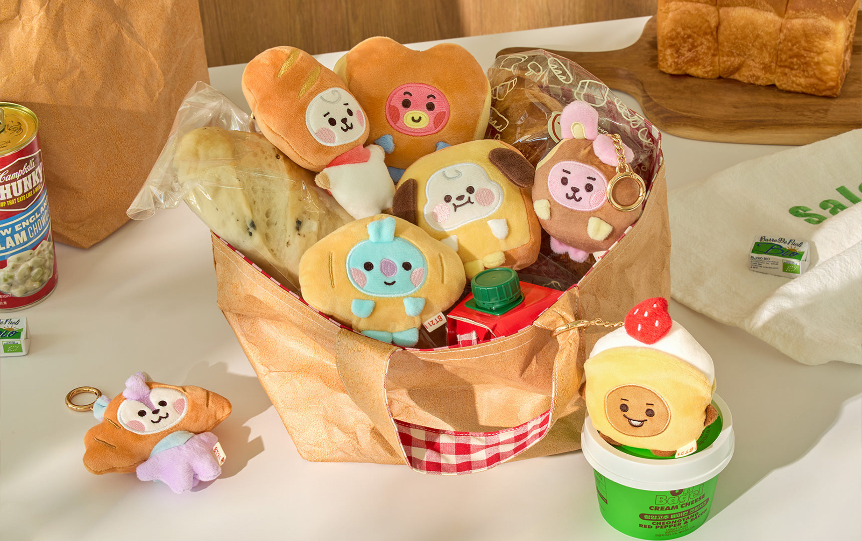 BT21 BABY BAKERY PLUSH KEYRING